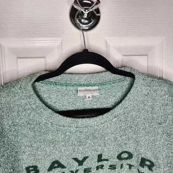 Women's Green Baylor University Bears Terrycloth Style College Sweater Small - Picture 5 of 10